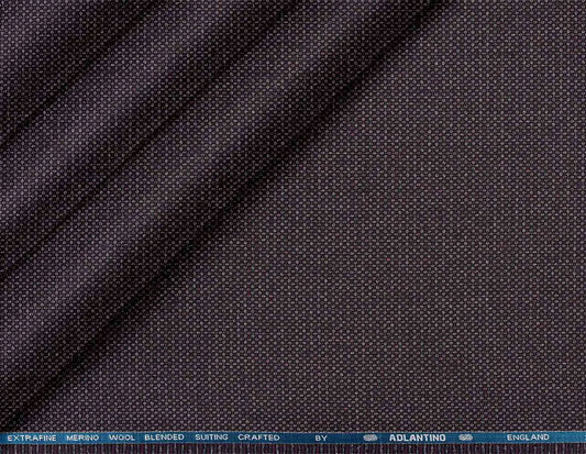 Plum Textured Micro-Weave Poly Wool Suiting Fabric for Jodhpuris, Koti, Jackets, Suits & Pants.