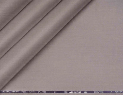 "Alpaca Super 110’s Extrafine Merino Wool Dusty Lilac Plain Suiting by Adlantino England"