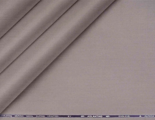 "Alpaca Super 110’s Extrafine Merino Wool Dusty Lilac Plain Suiting by Adlantino England"