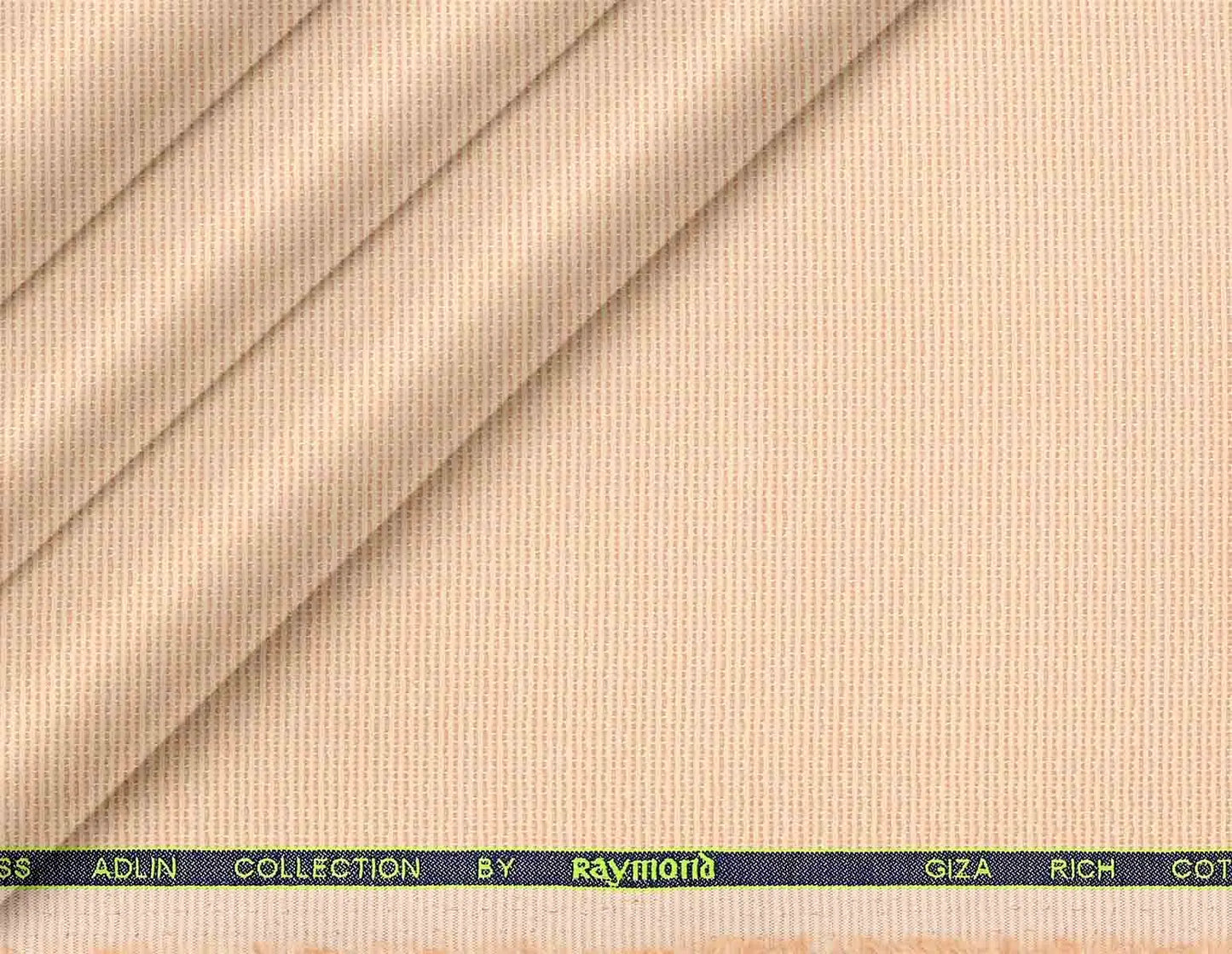 Peach Micro-Structure Giza Rich Cotton Shirting Fabric by Raymond Adlin Collection