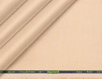 Peach Micro-Structure Giza Rich Cotton Shirting Fabric by Raymond Adlin Collection