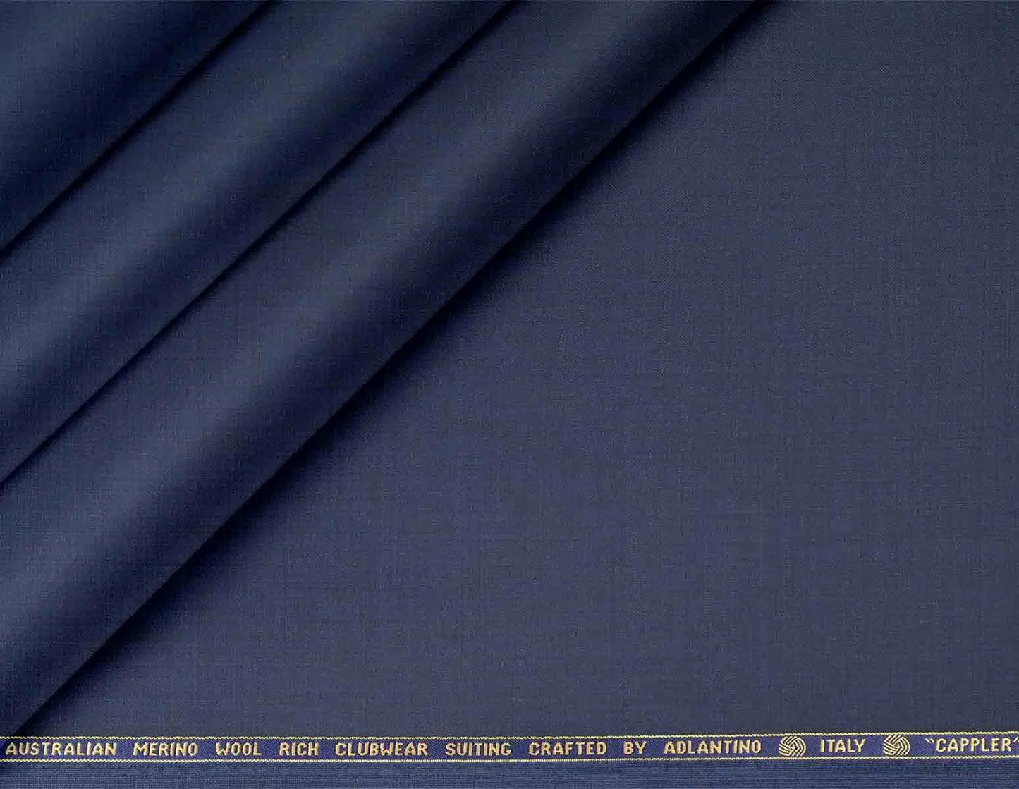 Modern Steel Blue Super 130’s Australian Merino Wool Poly Wool Suiting Fabric