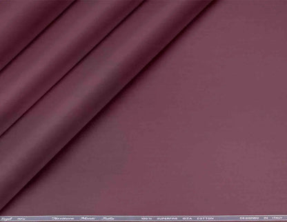 Mauve Superfine Giza Cotton Super 70’s Regal by Tessitura Monti