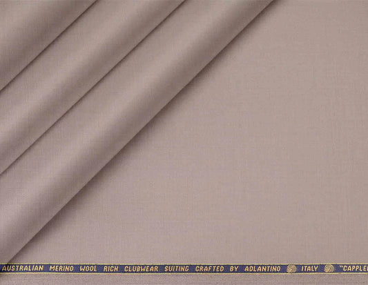 Super 130's Australian Merino Wool Rich Clubwear Suiting - Premium Taupe Poly-Wool Fabric