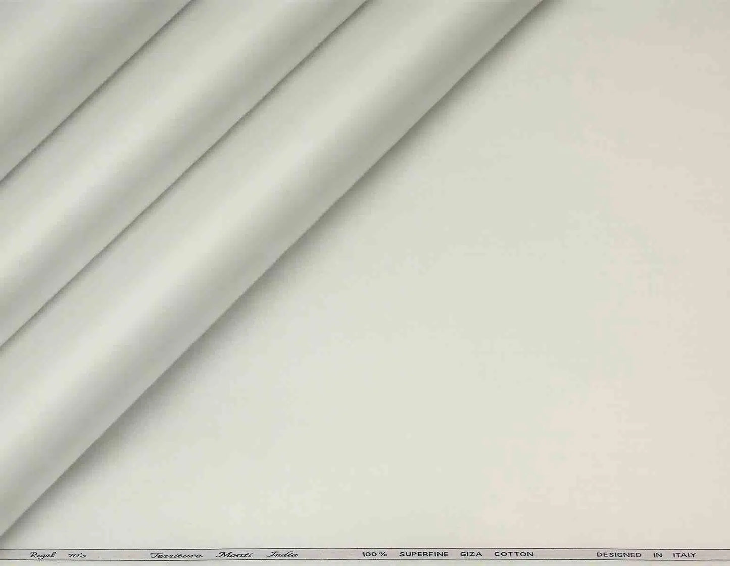 Ivory White Superfine Giza Cotton Super 70’s Regal by Tessitura Monti