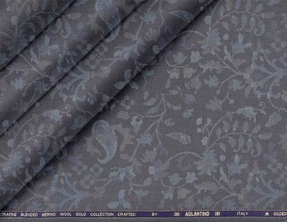 Super 120’s Extrafine Merino Wool Gold Collection Jacquard Suiting