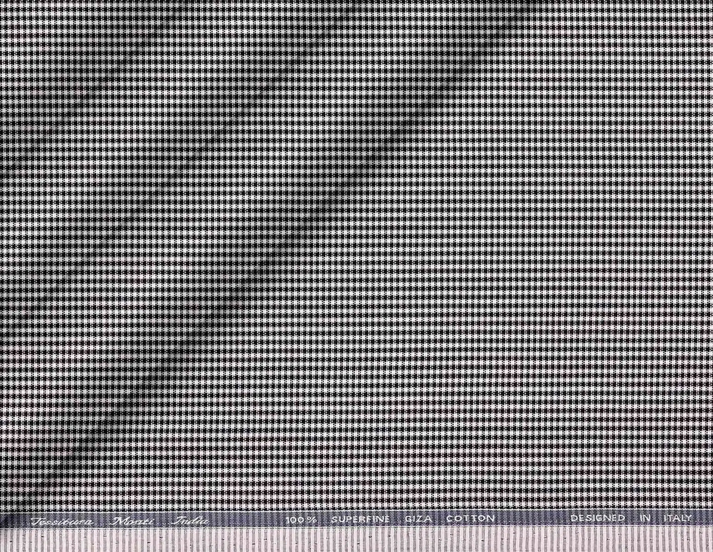 Superfine Giza Cotton Micro Check Dot Shirting – Tessitura Monti