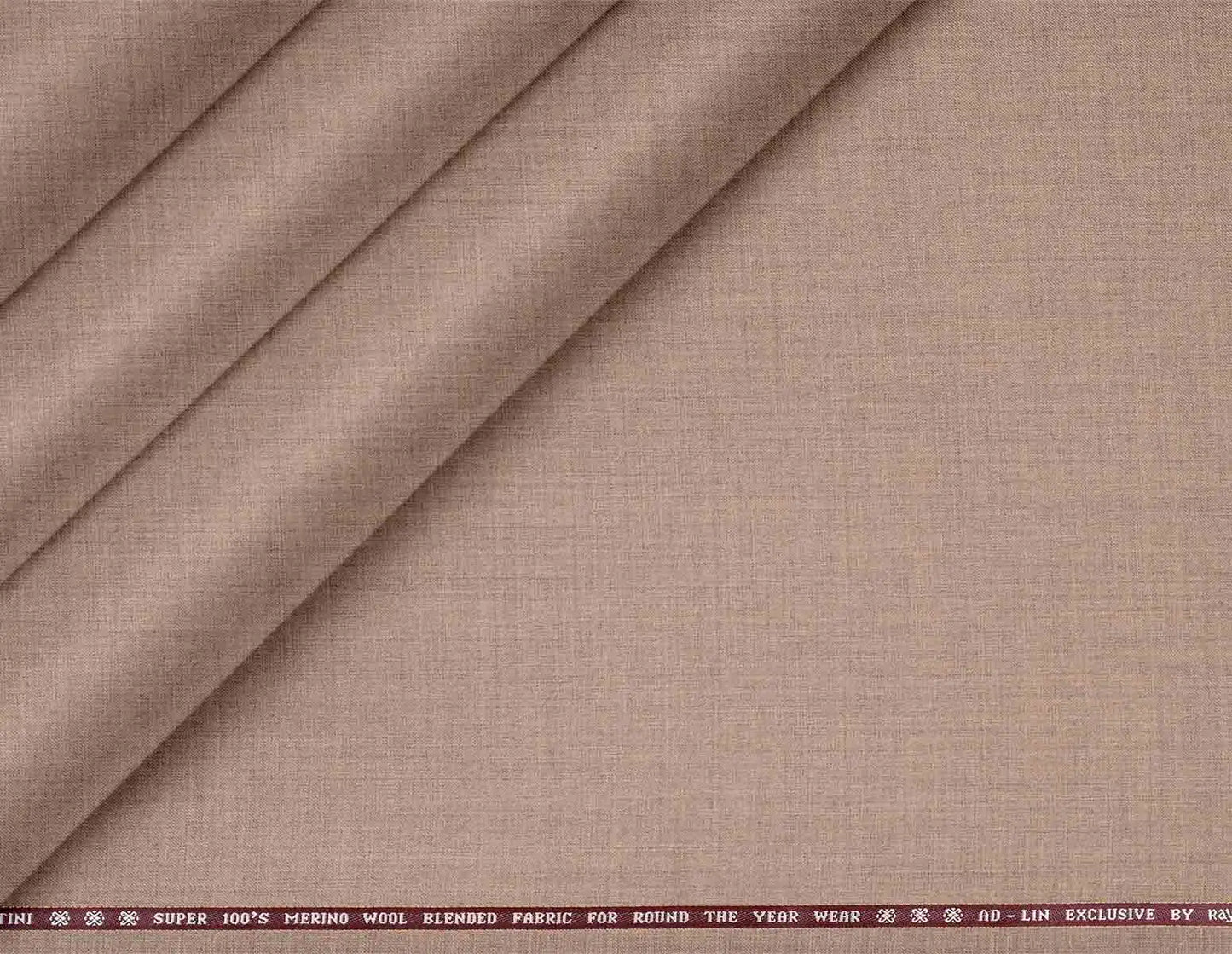 Cartini Super 100s Merino Wool Blended Poly Wool Fabric for Year-Round Wear – Beige Edition