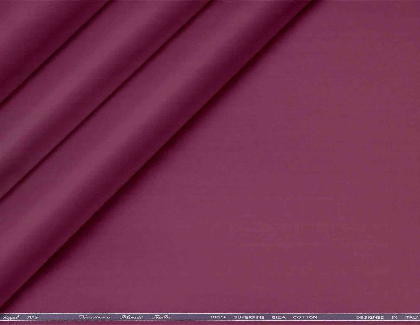 Plum Superfine Giza Cotton Super 70’s Regal by Tessitura Monti
