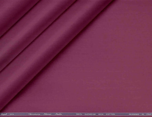 Plum Superfine Giza Cotton Super 70’s Regal by Tessitura Monti
