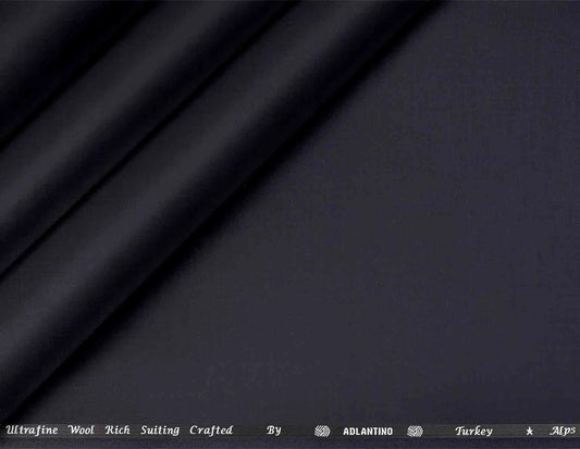 Midnight Indigo Super 140’s Ultrafine Wool Rich Suiting Fabric