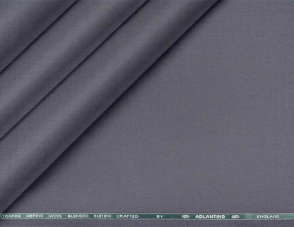 Slate Blue Super 90’s Poly Wool Suiting Fabric by Adlantino for Jodhpuri Suits, Jackets and Trousers.