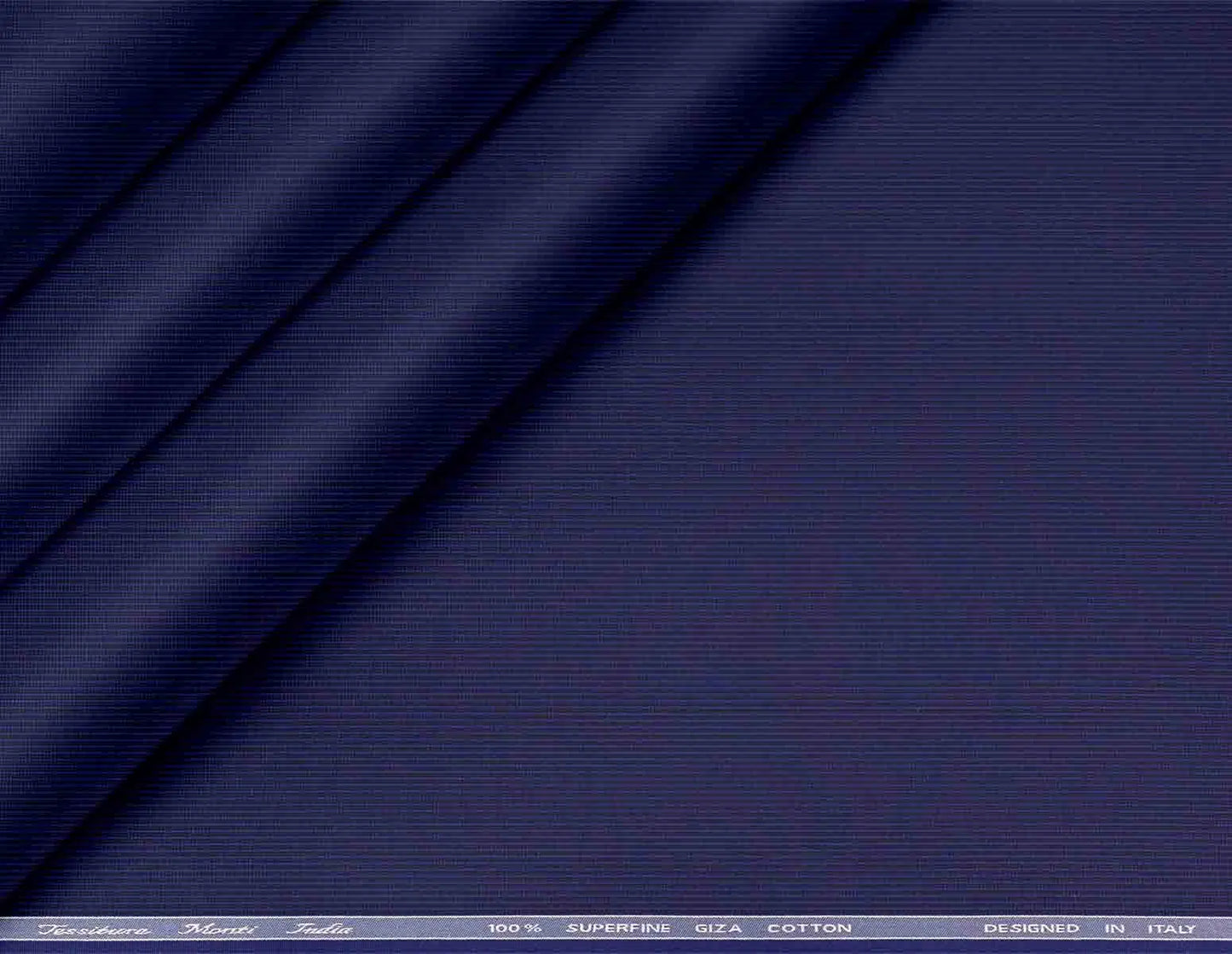 Ink Blue Micro Dot Superfine Giza Cotton by Tessitura Monti