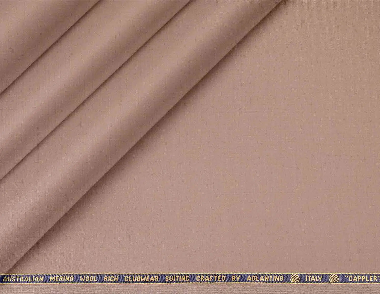 Classic Earth Brown Super 130’s Australian Merino Wool Poly Wool Suiting Fabric