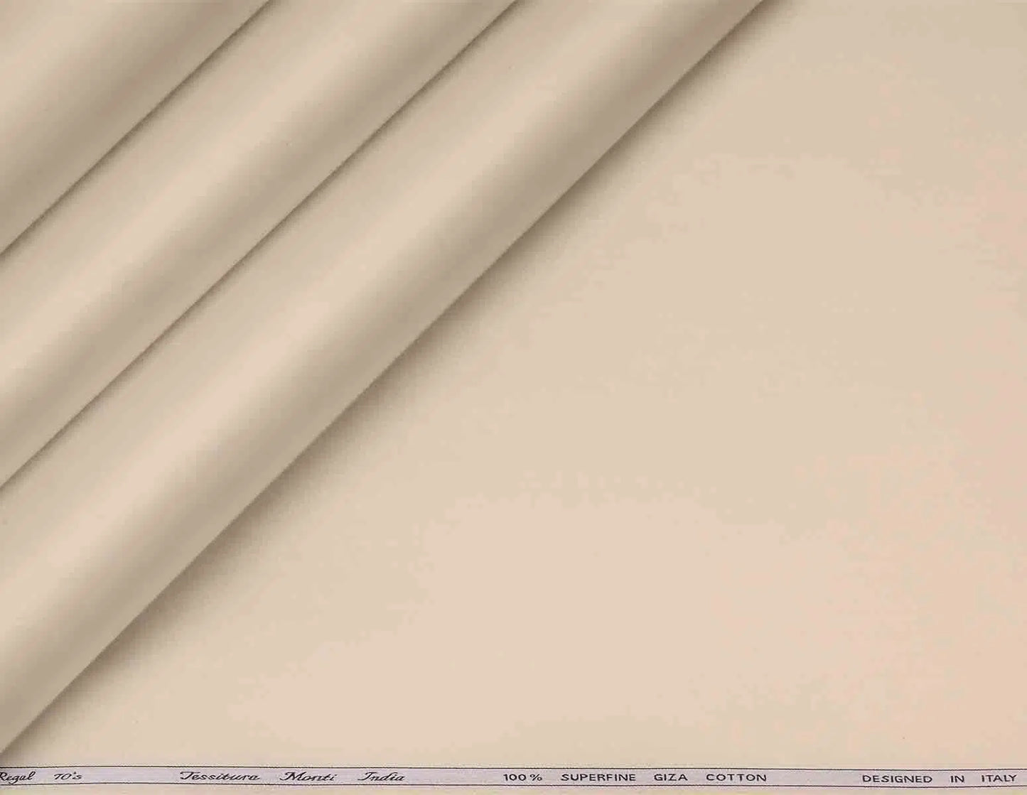 Beige Cream Superfine Giza Cotton Super 70’s Regal by Tessitura Monti