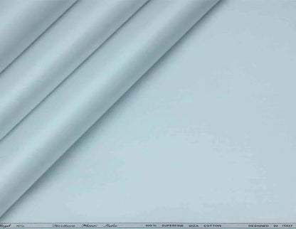 Powder Blue Superfine Giza Cotton Super 70’s Regal by Tessitura Monti