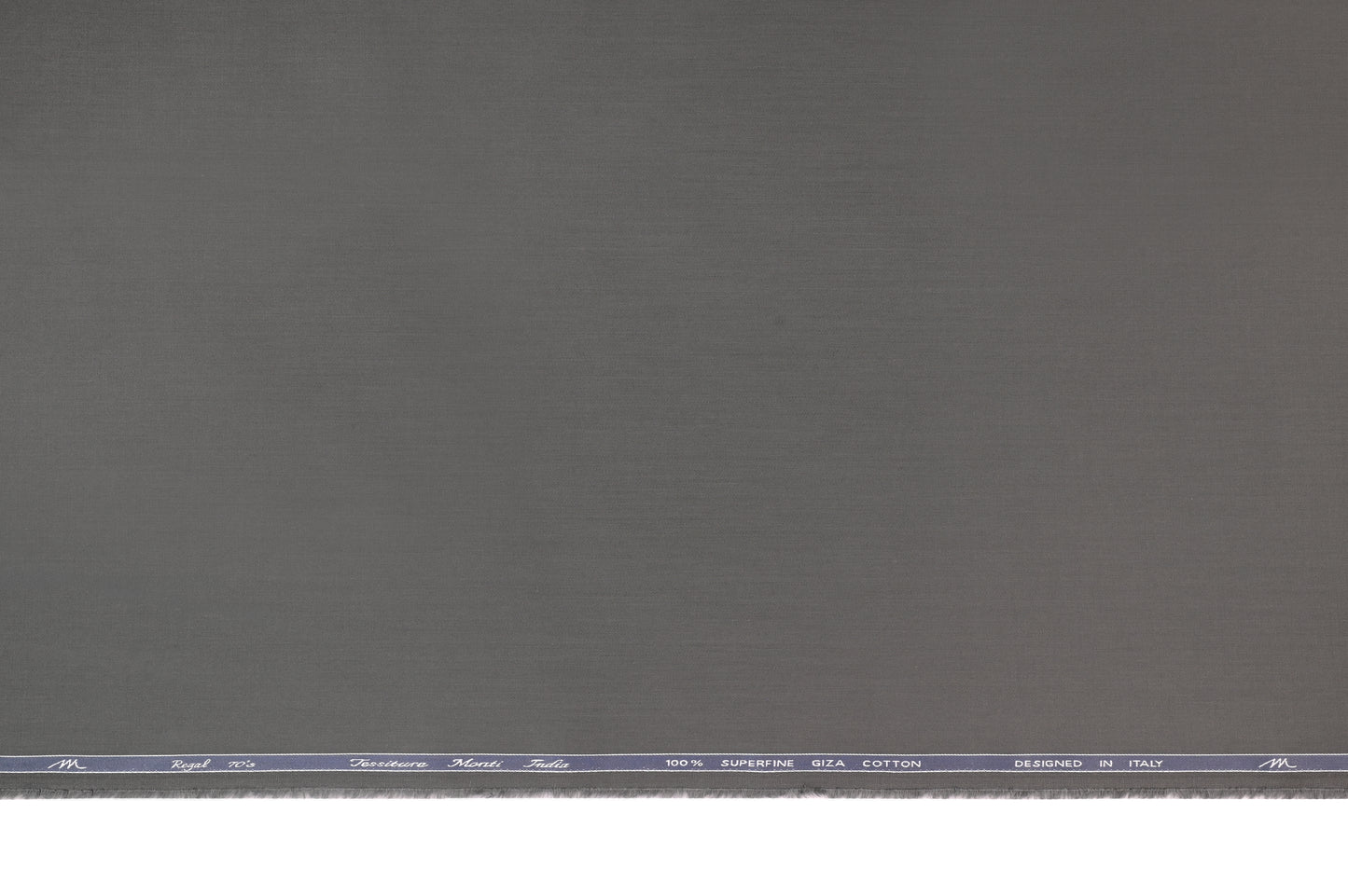 Charcoal Grey Superfine Giza Cotton Super 70’s Regal by Tessitura Monti