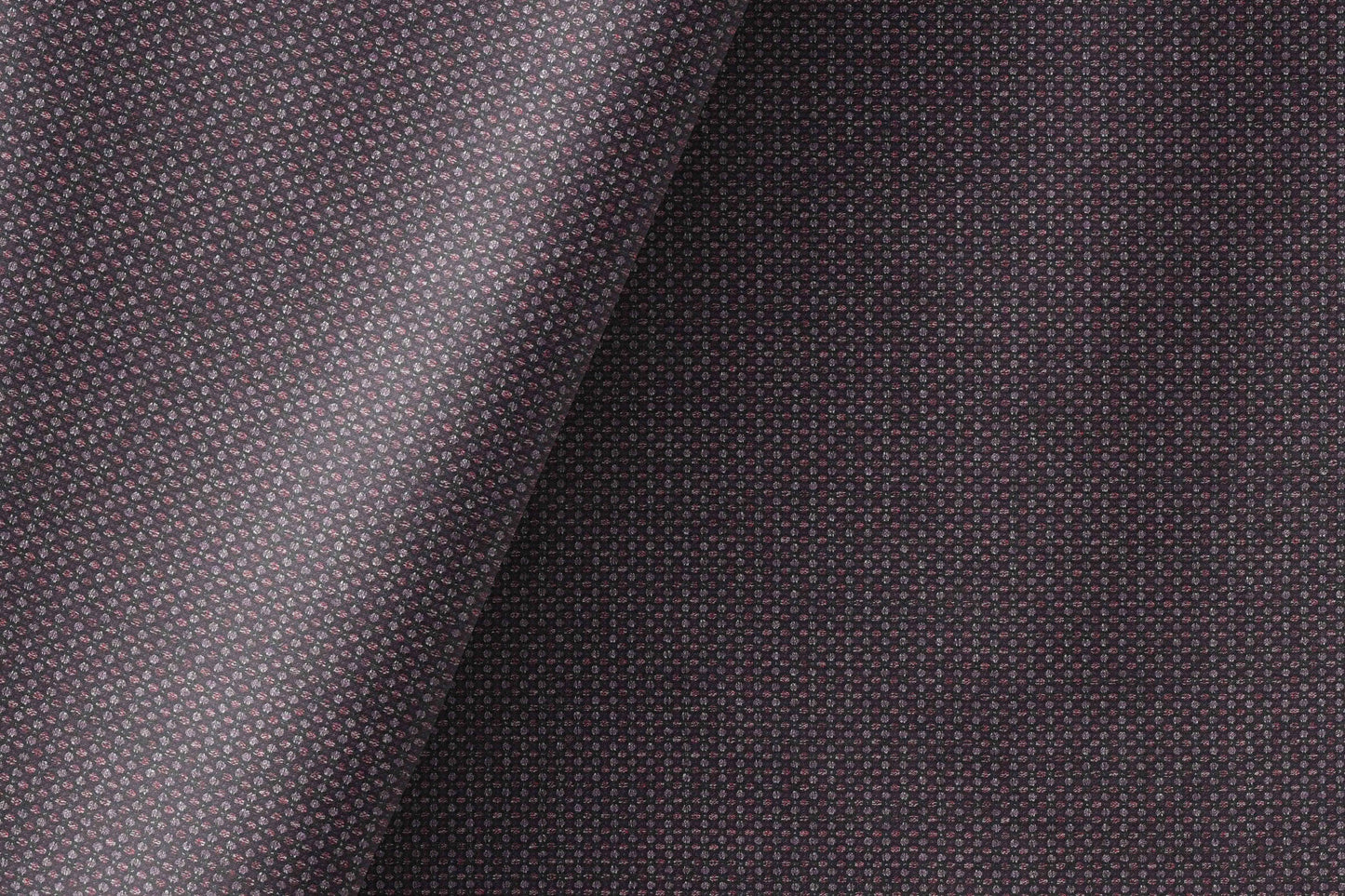 Plum Textured Micro-Weave Poly Wool Suiting Fabric for Jodhpuris, Koti, Jackets, Suits & Pants.