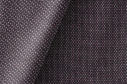 Plum Textured Micro-Weave Poly Wool Suiting Fabric for Jodhpuris, Koti, Jackets, Suits & Pants.