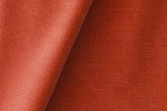 Super 130’s Wool-Rich Poly Wool Suiting by Adlantino Italy Tudor – Rust Plain Micro Structure