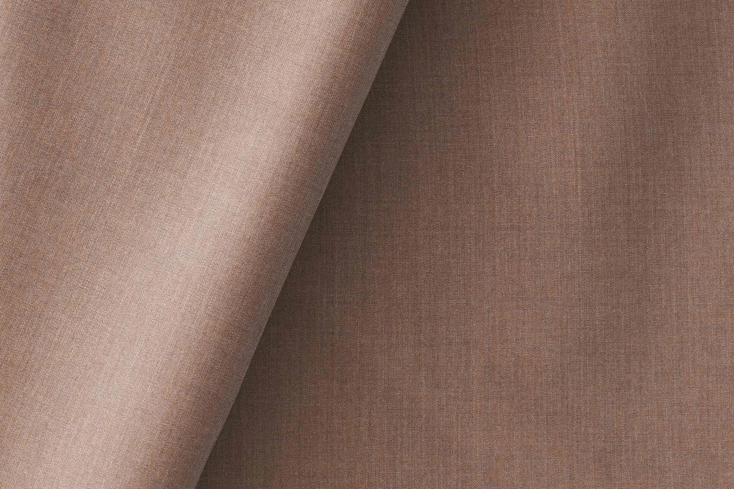 Modern Taupe Brown Extrafine Merino Poly-Wool Suiting Fabric