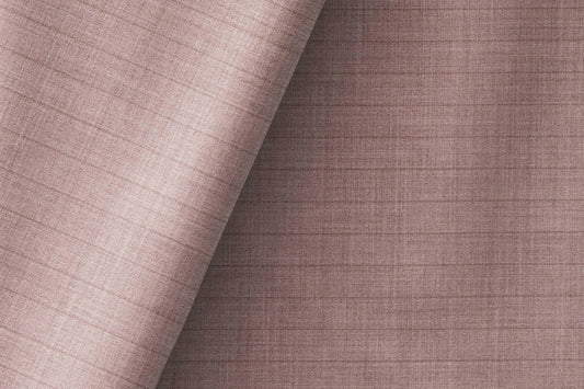 Celebs Poly-Wool Blend: 55% Extrafine Polyester, 45% Merino Wool in Light Ash Beige Micro Check Weave for Modern Menswear