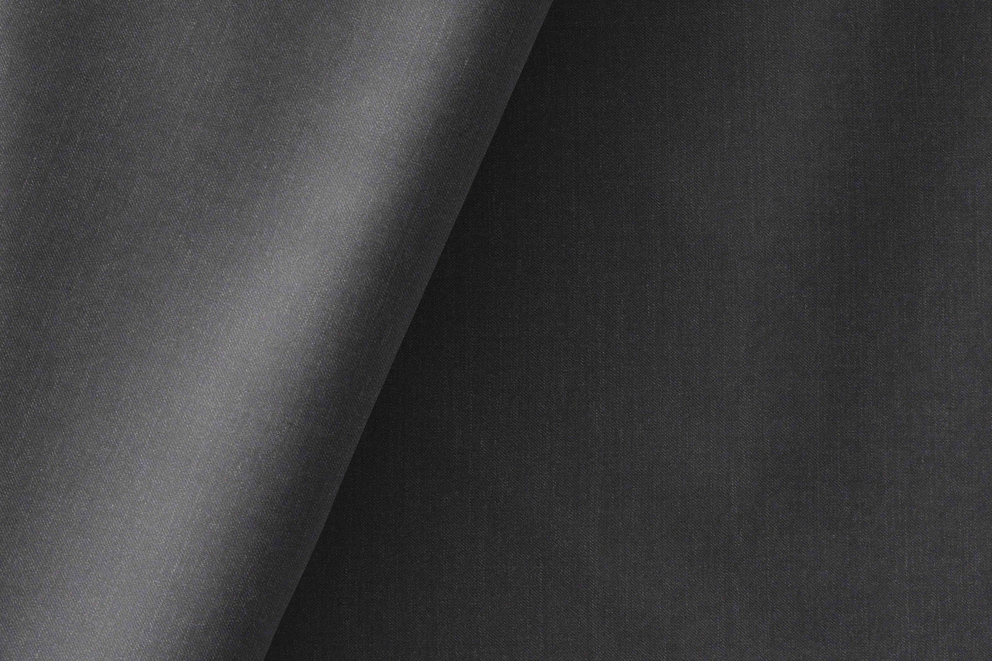 Smooth Charcoal Super 90’s Poly-Wool Blended Suiting Fabric for Modern Menswear