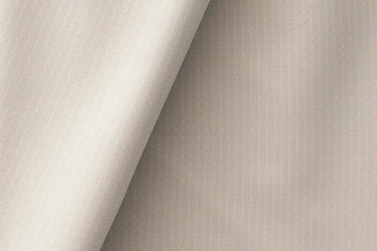 Soft Beige Giza Rich Cotton Micro-Pattern Shirting Fabric