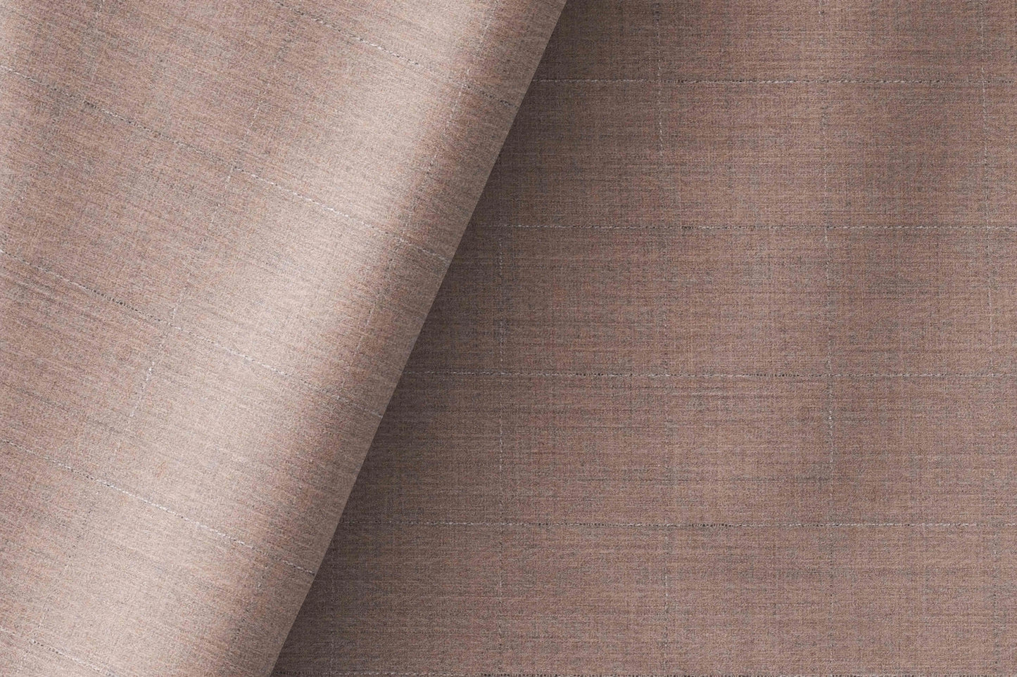 Sand Check Poly Wool Super 140’s Extrafine Merino Wool Ceremonial Suiting