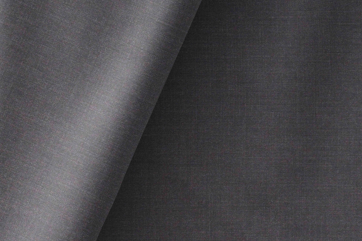 Deep Graphite Super 140’s Ultrafine Wool Rich Suiting Fabric