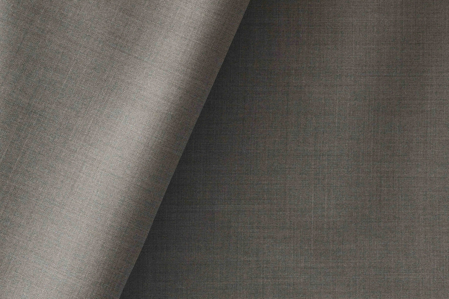 Premium Super 130’s Australian Merino Wool-Rich Poly Wool Suiting – Plain Micro Structure, Charcoal Grey