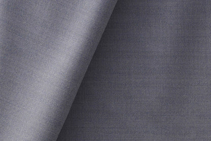Mid Grey Herringbone Super 90’s Poly Wool Suiting Fabric for Jodhpuri Suits, Koti and Jackets.officinepaladino+1