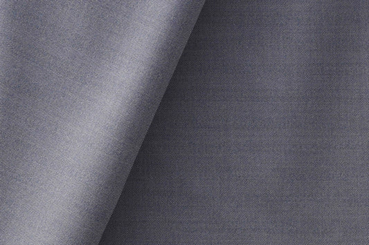 Mid Grey Herringbone Super 90’s Poly Wool Suiting Fabric for Jodhpuri Suits, Koti and Jackets.officinepaladino+1