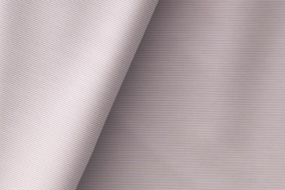 Taupe Grey Lining Micro Structure Superfine Giza Cotton by Tessitura Monti
