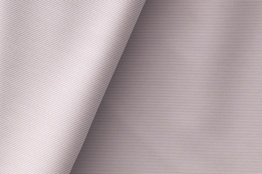 Taupe Grey Lining Micro Structure Superfine Giza Cotton by Tessitura Monti