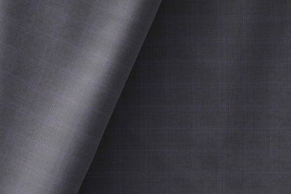 Creemar Luxurious Poly Wool Fabric – 70% Pure 120s Merino Wool & 30% Fine Polyester, Checked Pattern Suiting