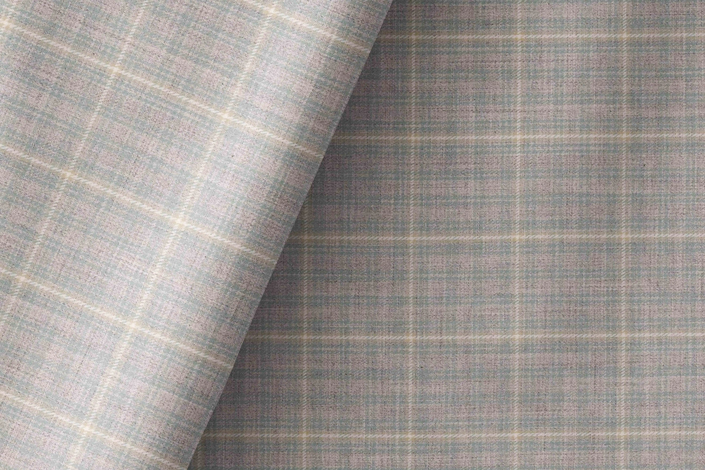 Soft Grey Melange Check Giza Rich Cotton Shirting Fabric by Raymond Melange Retro Adlin Collection