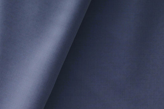 Modern Steel Blue Super 130’s Australian Merino Wool Poly Wool Suiting Fabric