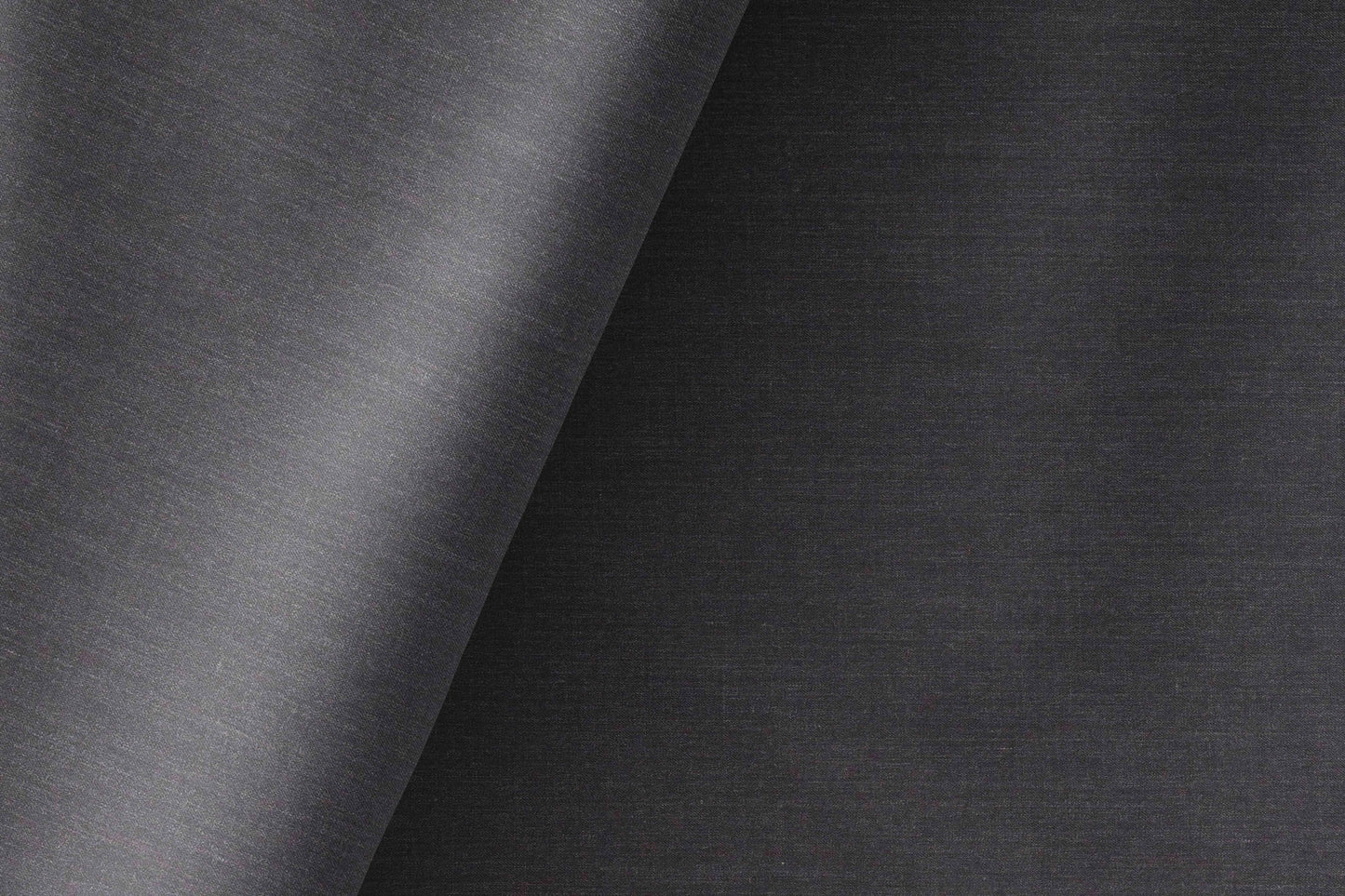 "Super 110’s Extrafine Merino Wool & Alpaca Blend Charcoal Grey Plain Suiting"