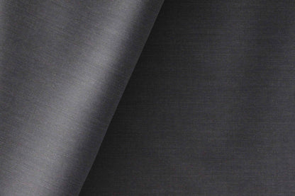 "Super 110’s Extrafine Merino Wool & Alpaca Blend Charcoal Grey Plain Suiting"