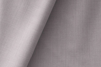 Light Grey Super 90’s Extrafine Merino Poly Wool Suiting Fabric for Modern Menswear