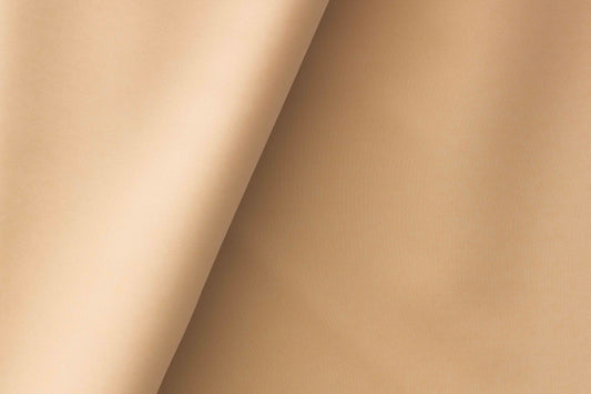 Sand Beige Mold Stretch High Density Giza Cotton Lycra Lining Fabric for Modern Menswear