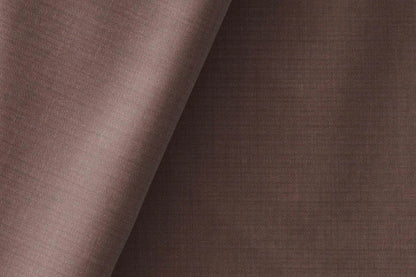 "Patrick Super 120’s Extrafine Merino Wool Brown Plain Suiting"