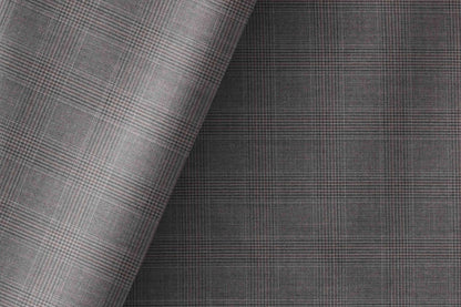 Chic Fine Merino Wool Polyester Blend Prince of Wales Checks Suiting