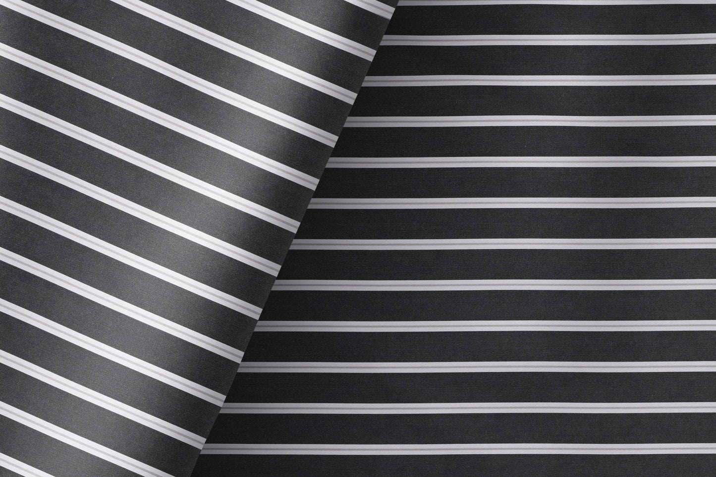 Super Ply 120’s Tessitura Monti India 100% Superfine Giza Cotton – Black White Bold Stripe