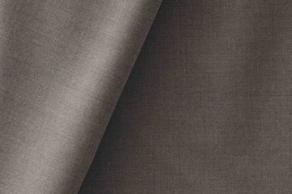 Super 130’s Wool-Rich Poly Wool Suiting – Adlantino Italy Tudor, Milled Plain Micro Structure (Charcoal Grey)
