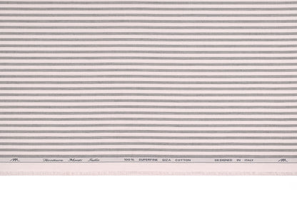 Superfine Giza Cotton Micro-Stripe Shirting by Tessitura Monti