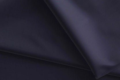 Carbon Blue Super 100's Merino Wool Blend Poly-Wool Suiting Fabric for Year-Round Wear