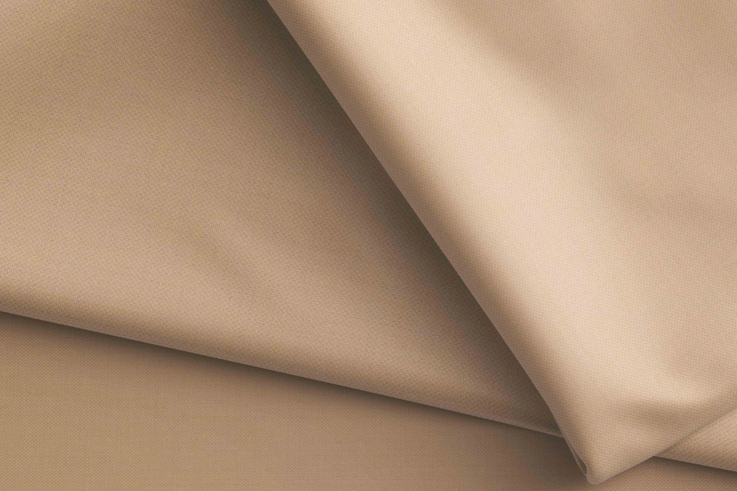 Super 130’s Extrafine Merino Wool Poly-Wool Suiting by Adlantino – Camel Beige Distinction for Contemporary Menswear.