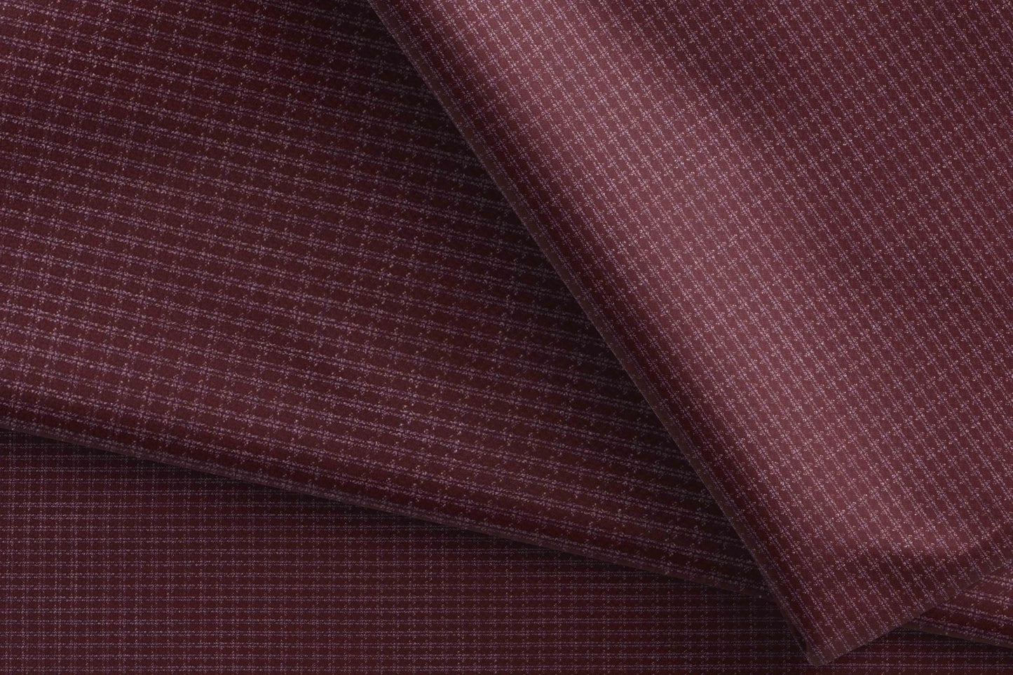 Super 90’s Adlantino Burgundy Micro-Check Poly Wool Suiting Fabric for Jodhpuris, Koti, Jackets, Suits & Pants